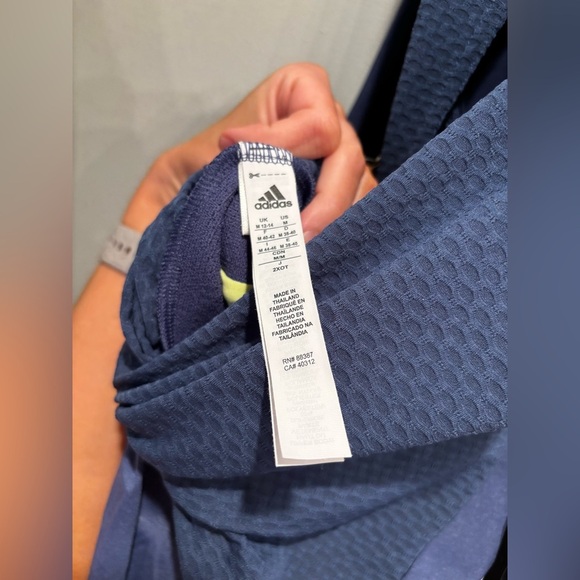 Adidas romper  Dark Blue climacool athletic athleisure tennis prep gold exercise - Picture 7 of 14